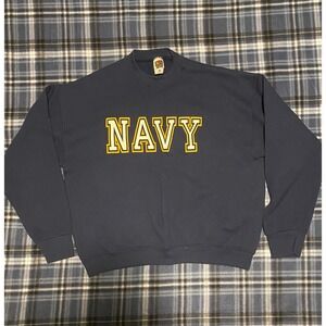 Vintage Fruit of the Loom Best Navy Sweatshirt Mens XL Blue Made in USA Crewneck
